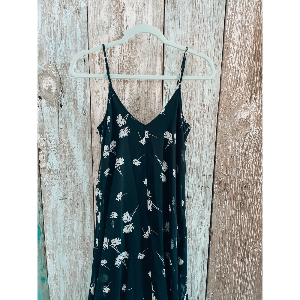 a.n.a Floral Spaghetti Strap Dress Black Small - Picture 5 of 6